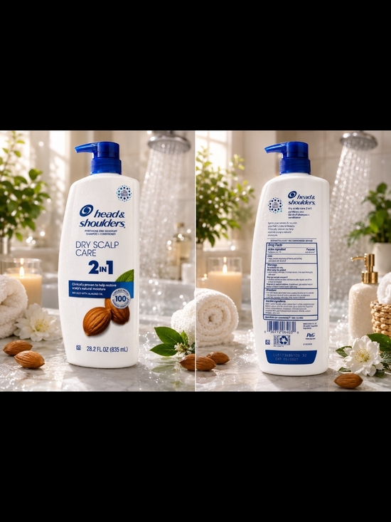 head et shoulders Other - Dry Scalp Care 2-in-1 Shampoo + Conditioner - White/Blue